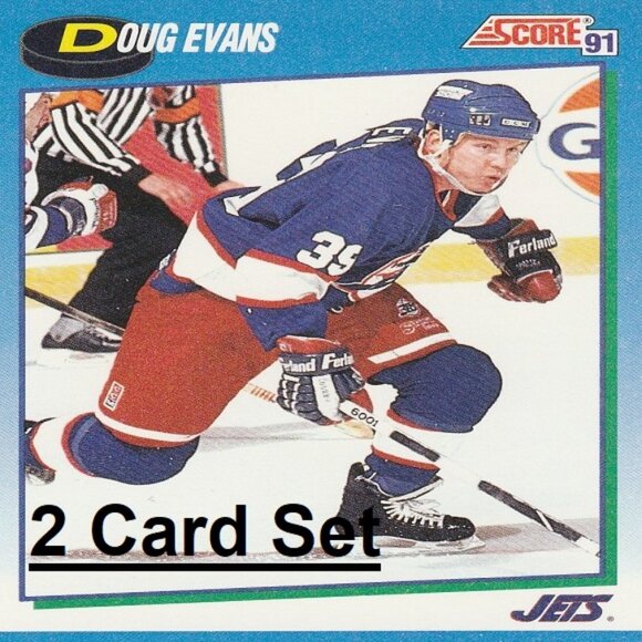 Doug Evans - Winnipeg Jets NHL Hockey Card Collection - Picture 1 of 3